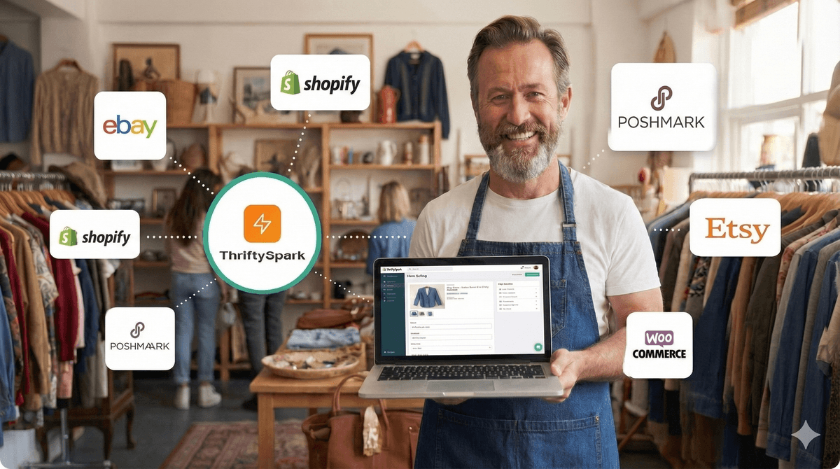 ThriftySpark AI-powered thrift store software platform